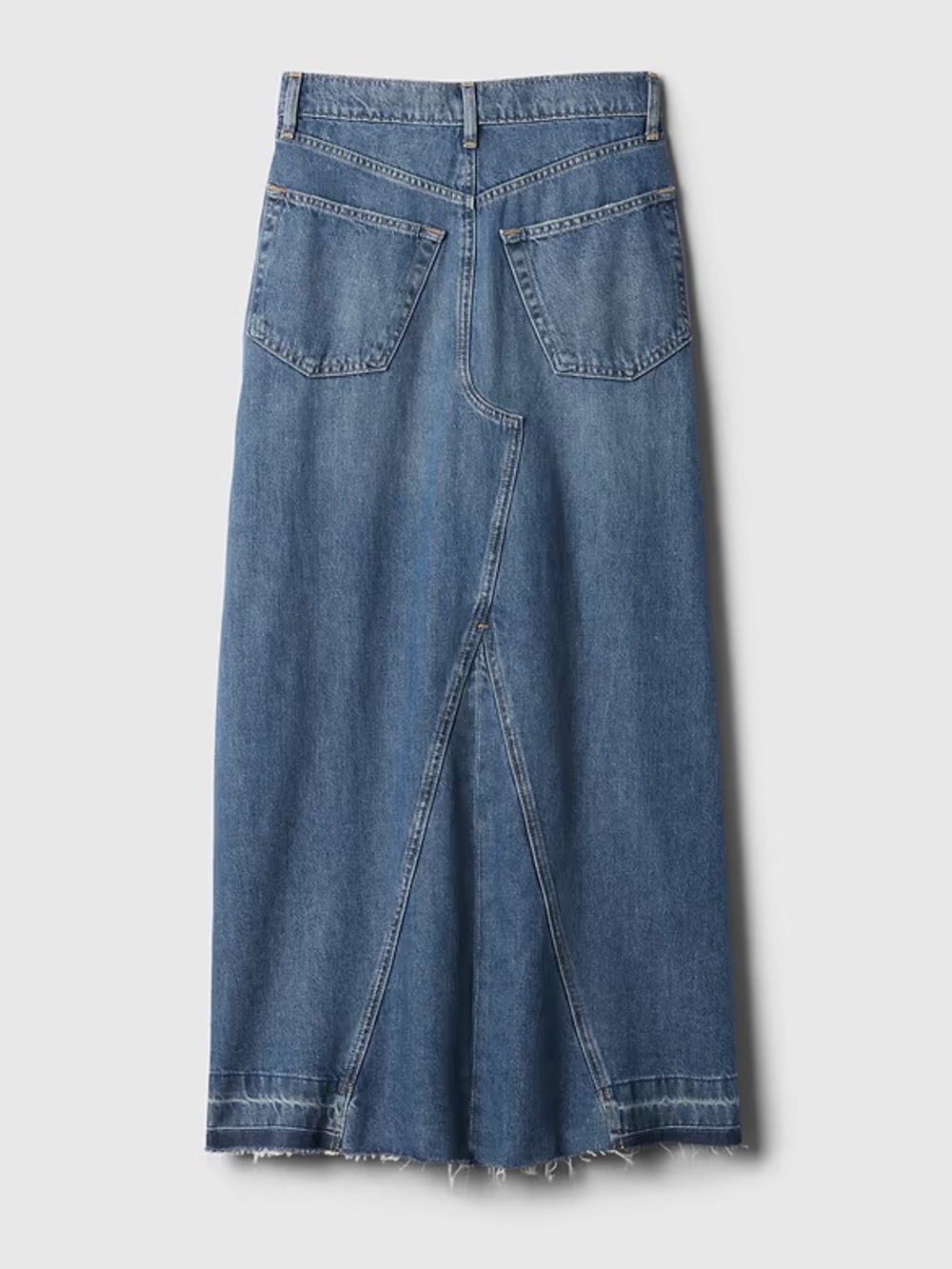GAP Blue Denim Maxi Skirt Size 6 - Picture 3 of 10